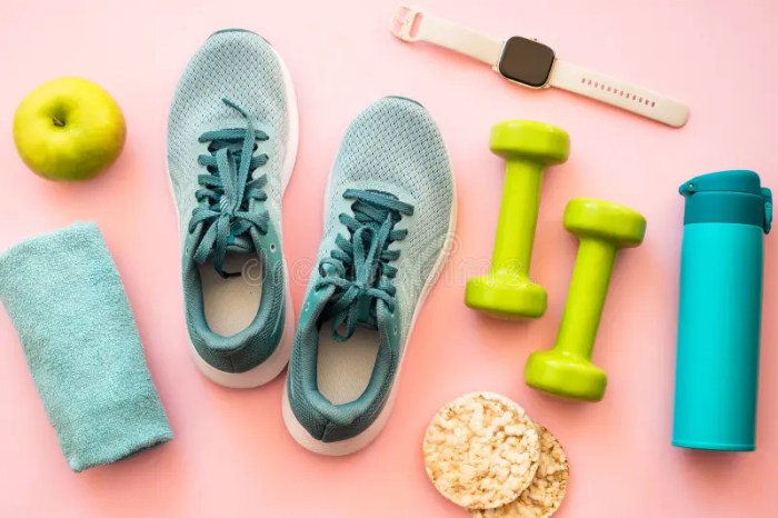 Healthy Lifestyle Concept. Fitness Equipment and Diet Food. Stock Image ... Diet Plans